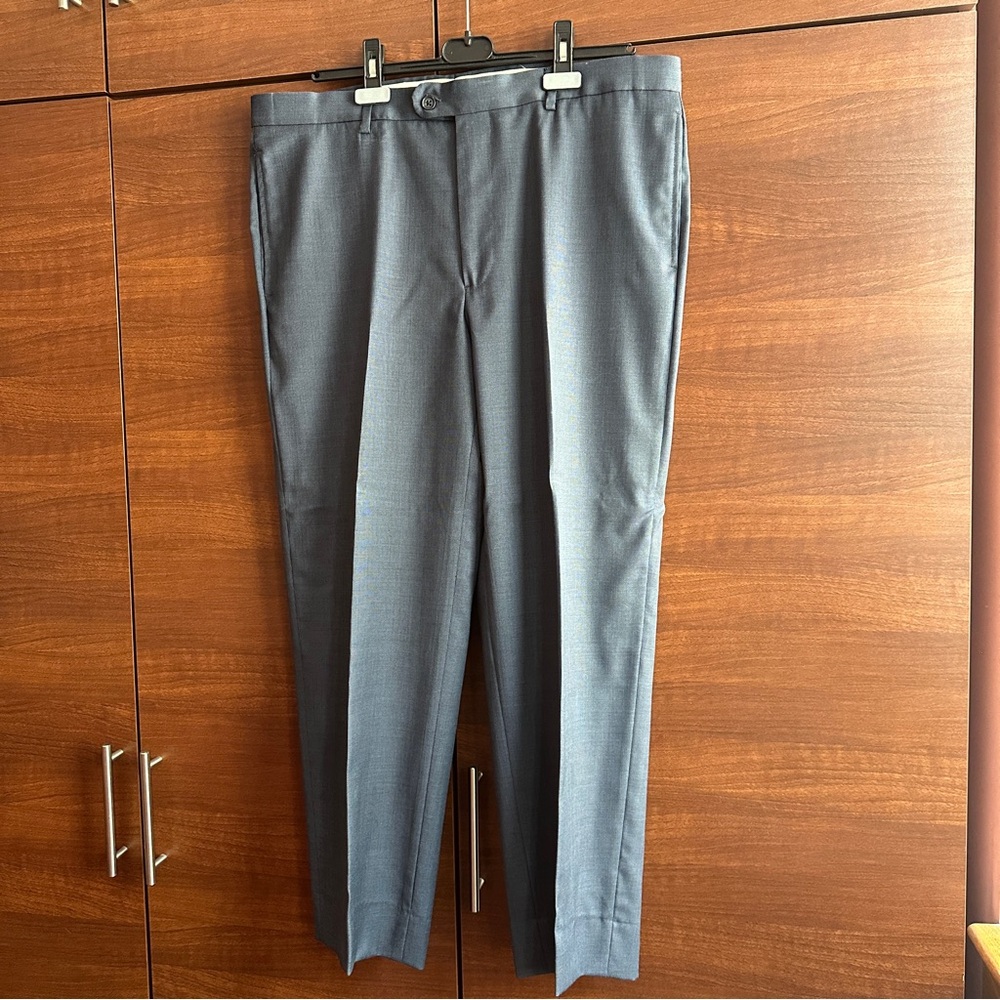JOSEPH ABBOUD GRAY MENS CLASSIC SUIT Pants